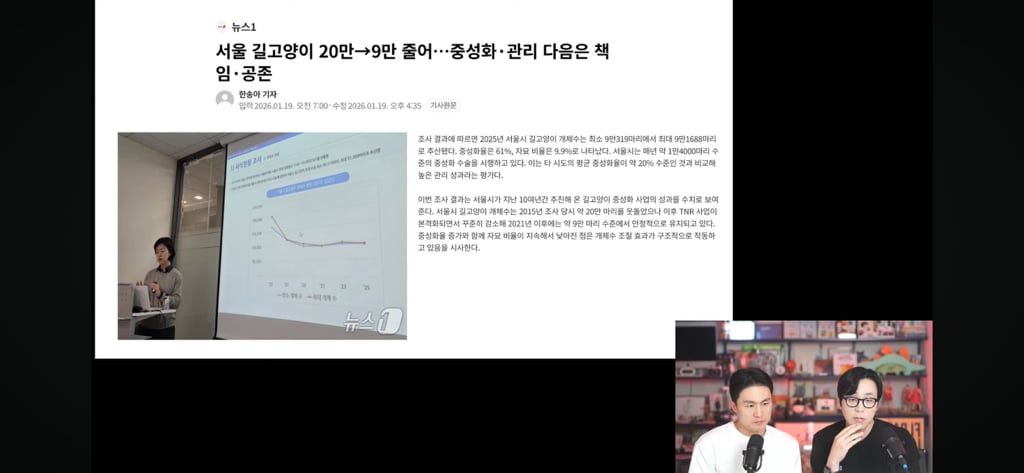 고양이 살처분이 답이다?! 나응식, 이학범 수의사 라이브 | 인스티즈
