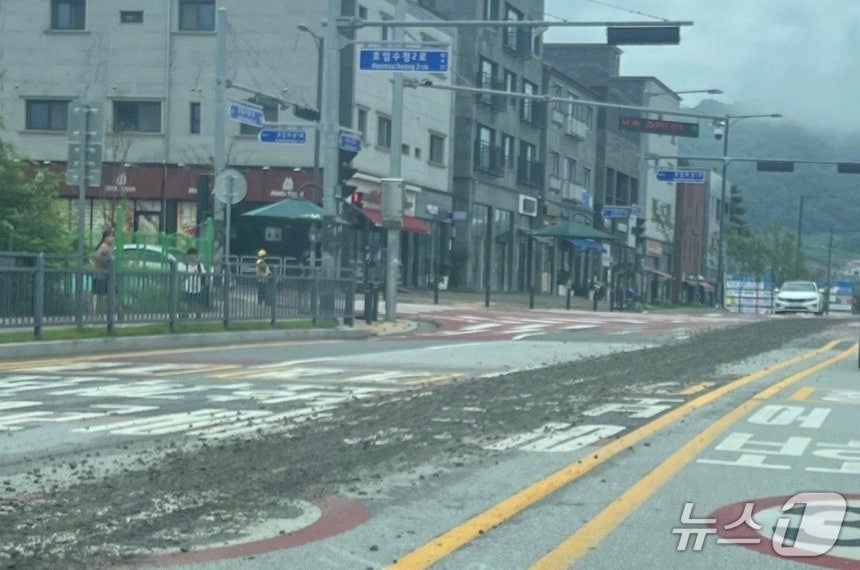'살수차 비용 60만원 발생'…충주시, 도로에 골재 흘린 차량 추적 | 인스티즈