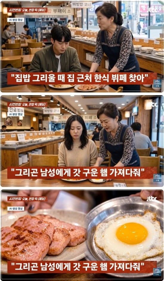 "아들 같아 그랬어" 같은 돈 냈는데 남성 손님만 '햄' 챙겨준 여사장 | 인스티즈