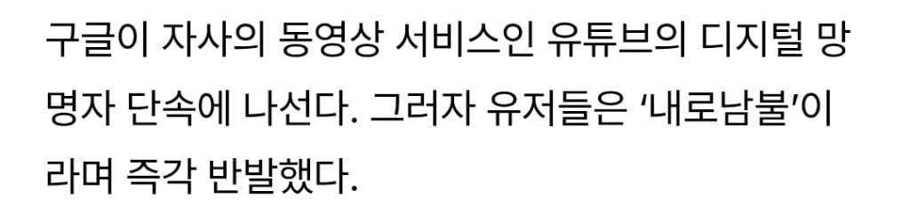 구글 유튜브, 디지털 망명자 단속에 유저들 "자기네도 우회하면서…어이없어” | 인스티즈